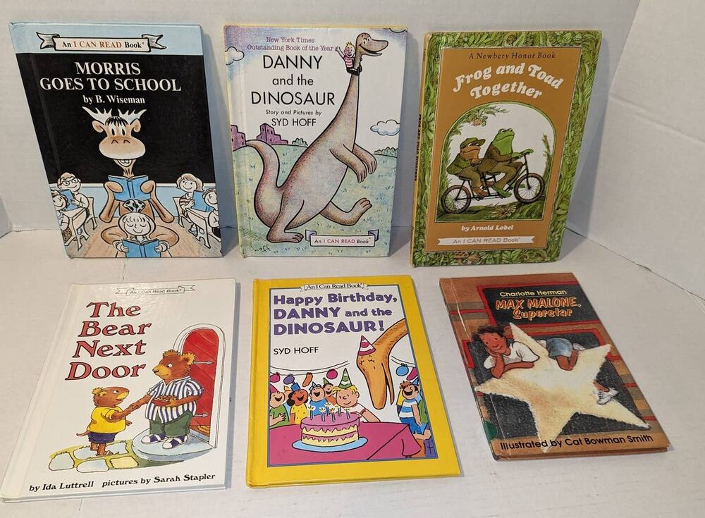 Lot of 6 Vintage Early Readers I can Read Books HC Weekly Readers Children's EUC